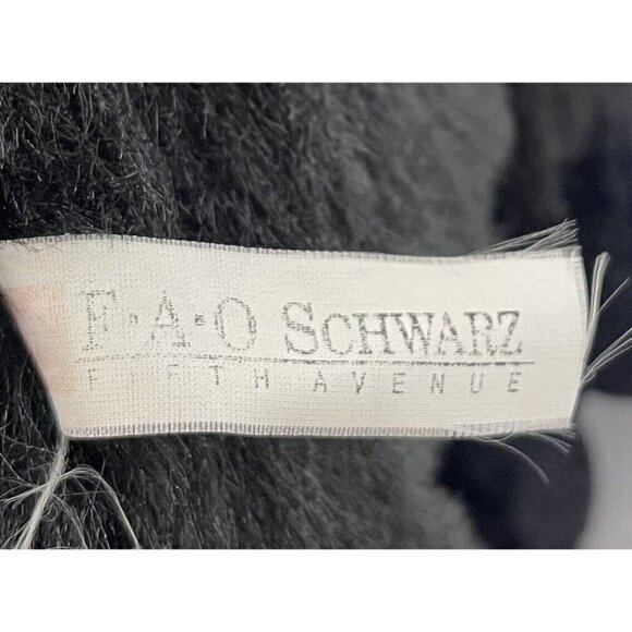 FAO SCHWARTZ 16" Black Realistic Plush Stuffed LABRADOR RETRIEVER Dog Collar EUC - Picture 7 of 8